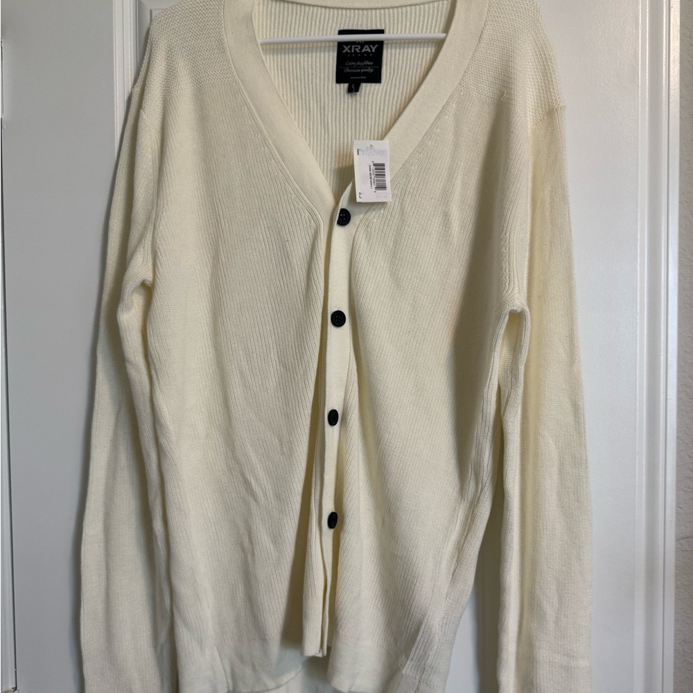 Xray Women's Cream Cardigan Sweater